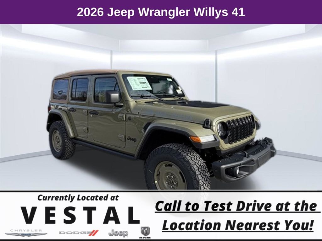 New 2026 Jeep Wrangler Willys 41 Sport Utility