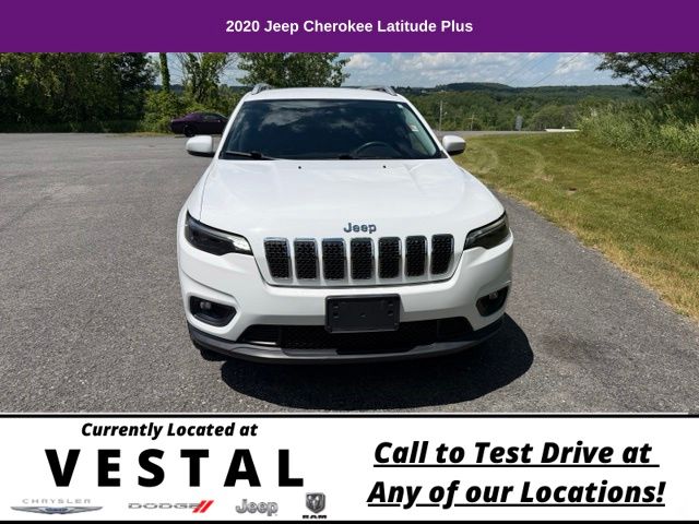 Used 2020 Jeep Cherokee Latitude Plus with VIN 1C4PJMLB9LD591328 for sale in Vestal, NY