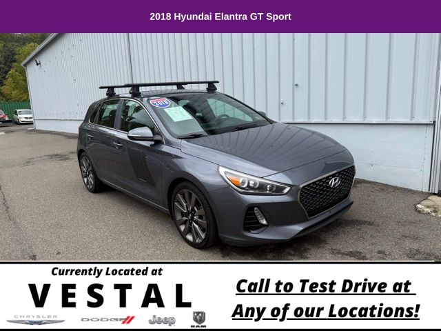 Used 2018 Hyundai Elantra GT GT Sport with VIN KMHH55LC9JU023810 for sale in Vestal, NY