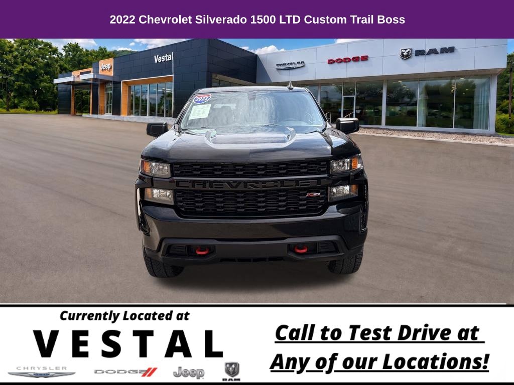 Used 2022 Chevrolet Silverado 1500 LTD Custom Trail Boss Truck Crew Cab