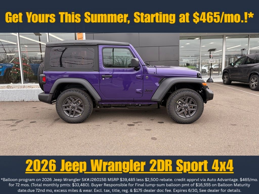New 2026 Jeep Wrangler Sport S Sport Utility
