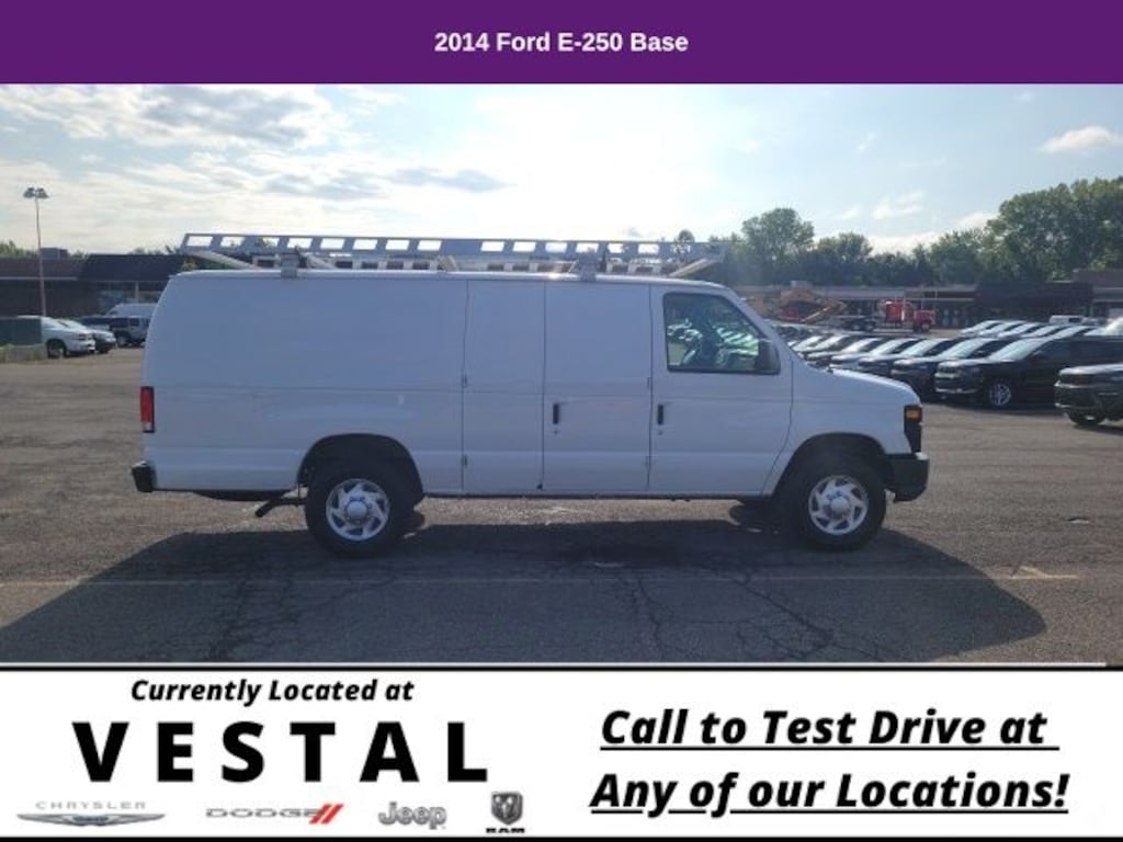 Used 2014 Ford E-250 Commercial Van Extended Cargo Van