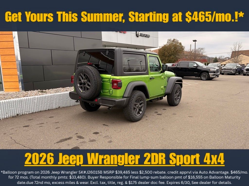 New 2026 Jeep Wrangler Sport S Sport Utility