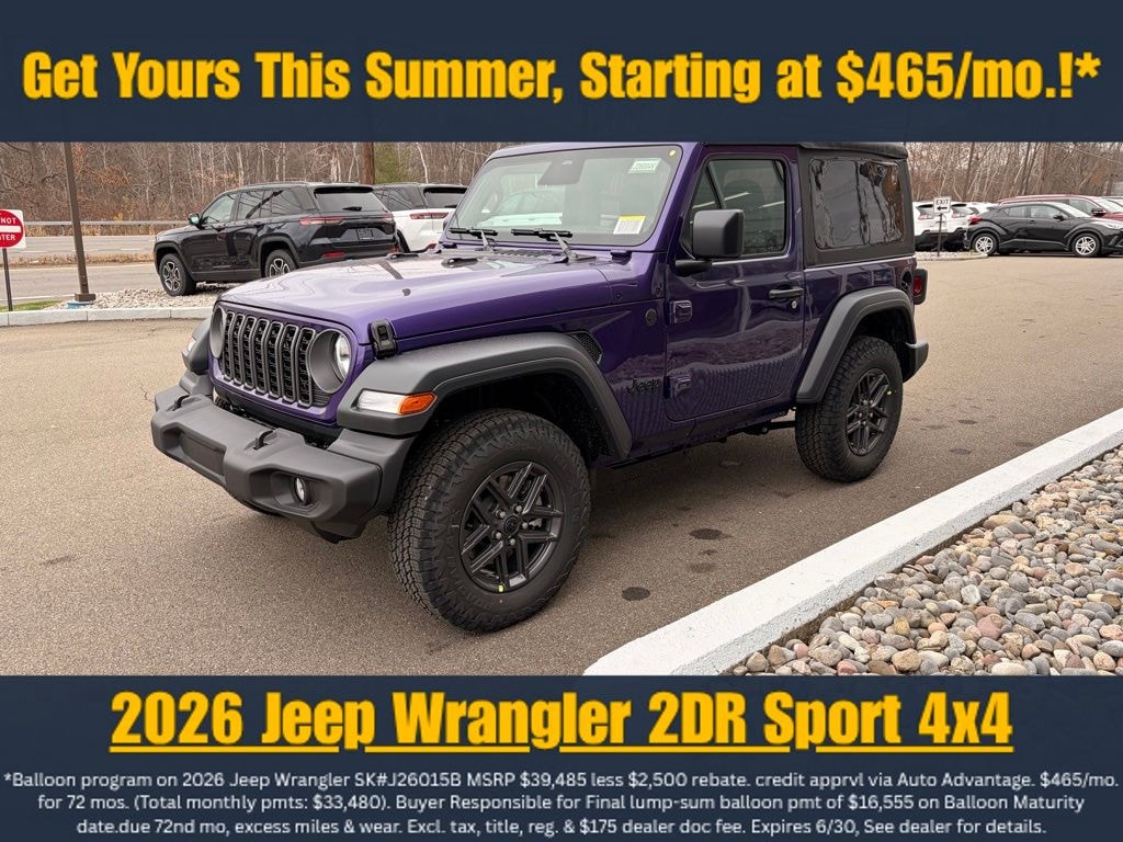 New 2026 Jeep Wrangler Sport S Sport Utility