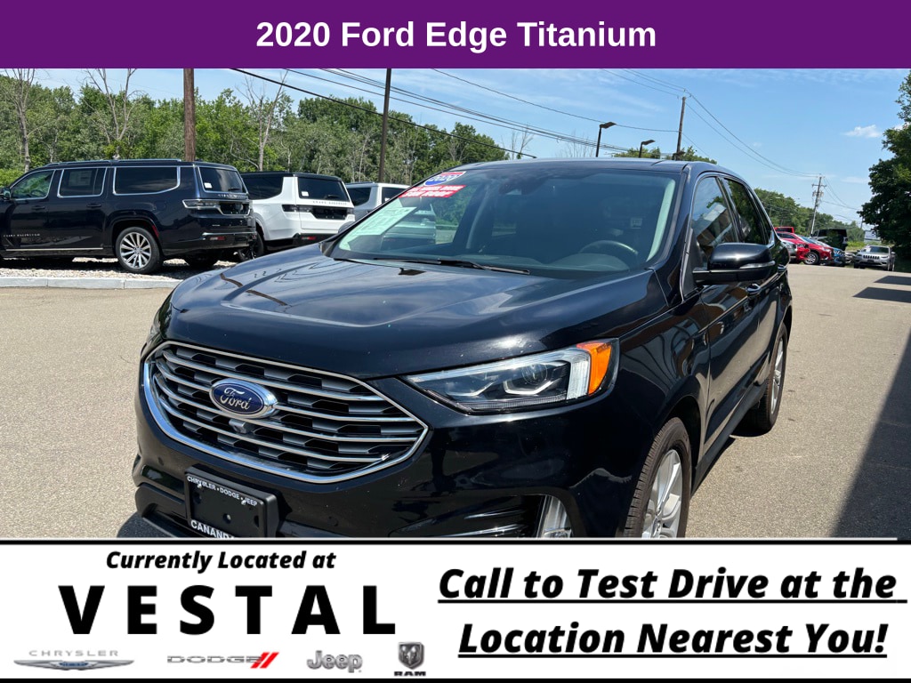 Used 2020 Ford Edge Titanium with VIN 2FMPK4K98LBB30067 for sale in Vestal, NY