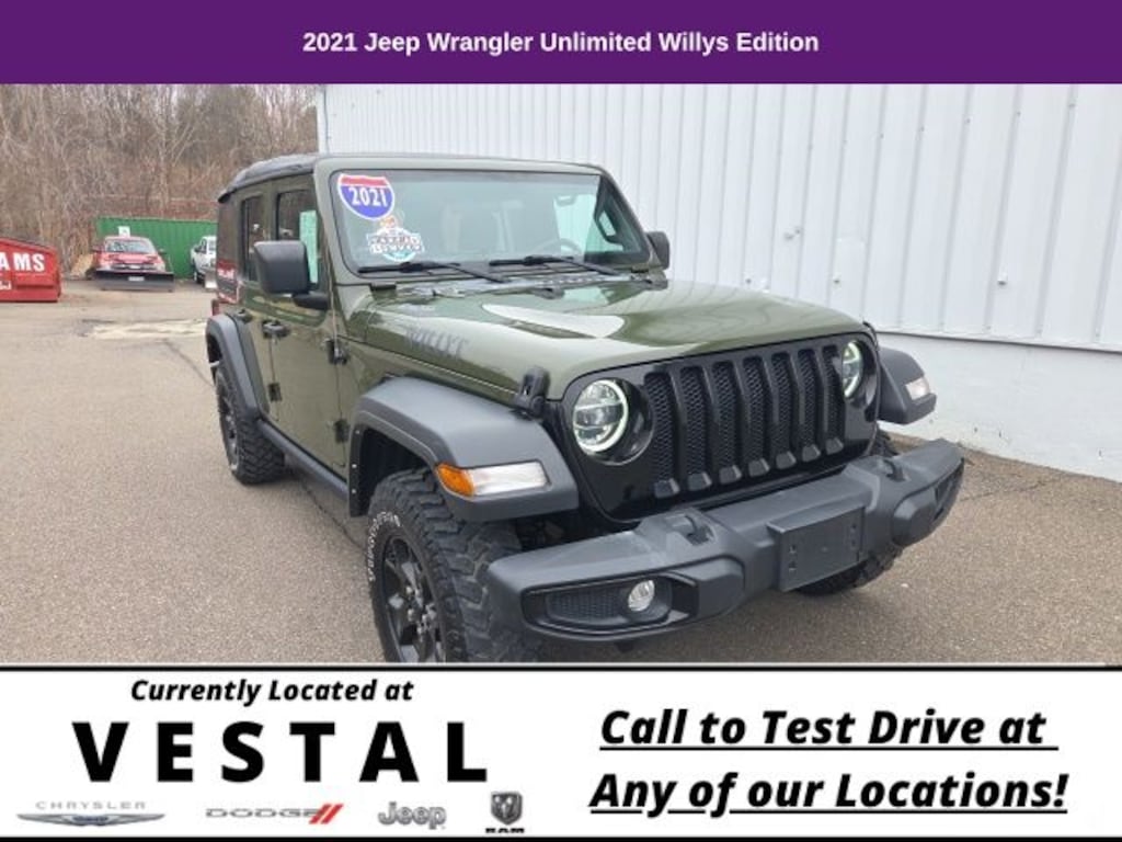 Used 2021 Jeep Wrangler Unlimited Willys SUV