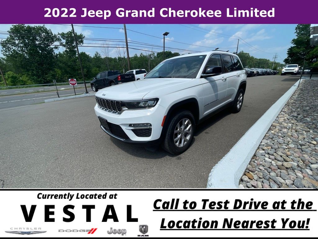 Used 2022 Jeep Grand Cherokee Limited with VIN 1C4RJHBG7N8540645 for sale in Vestal, NY