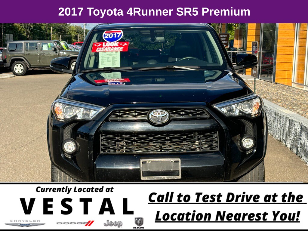 Used 2017 Toyota 4Runner SR5 Premium with VIN JTEBU5JR4H5422970 for sale in Vestal, NY