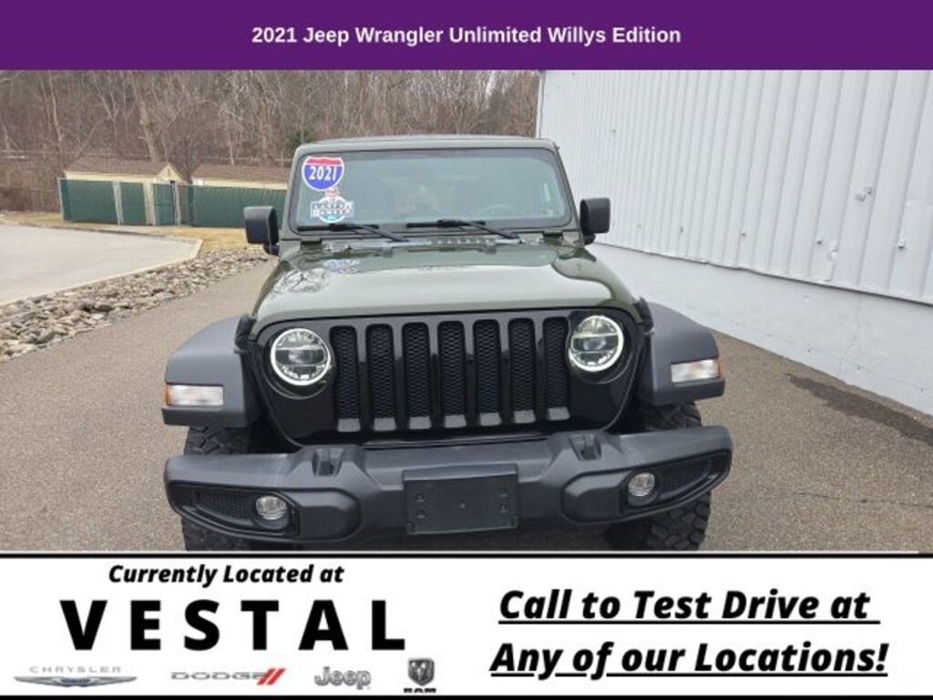 Used 2021 Jeep Wrangler Unlimited Willys SUV