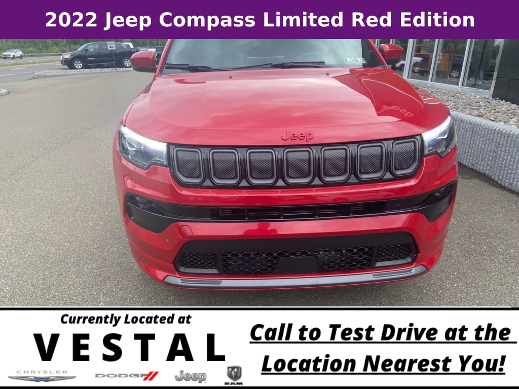 Used 2022 Jeep Compass Limited with VIN 3C4NJDCB2NT231340 for sale in Vestal, NY