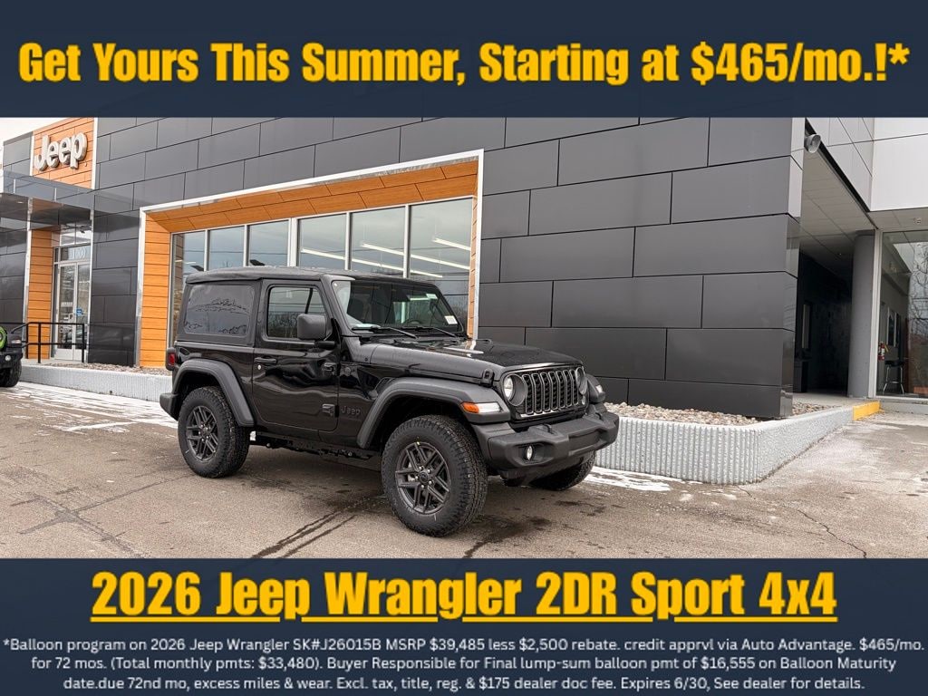 New 2026 Jeep Wrangler Sport S Sport Utility