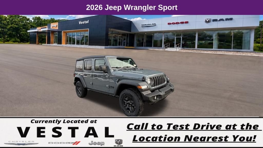 New 2026 Jeep Wrangler Sport Sport Utility