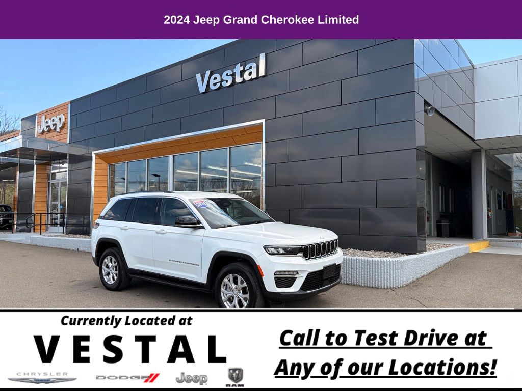 Bright White Clearcoat 2024 Jeep Grand Cherokee Limited 4WD SUV / Crossover Four-Wheel Drive 8-Speed Automatic