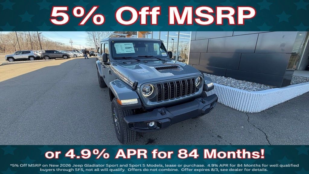 New 2026 Jeep Gladiator Sport S Pickup