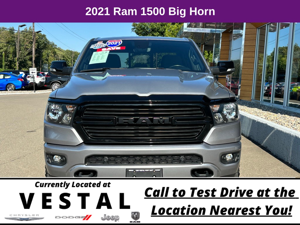 Used 2021 RAM Ram 1500 Pickup Big Horn/Lone Star with VIN 1C6SRFFT1MN732849 for sale in Vestal, NY