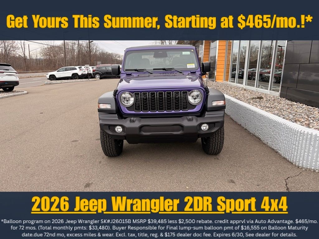 New 2026 Jeep Wrangler Sport S Sport Utility