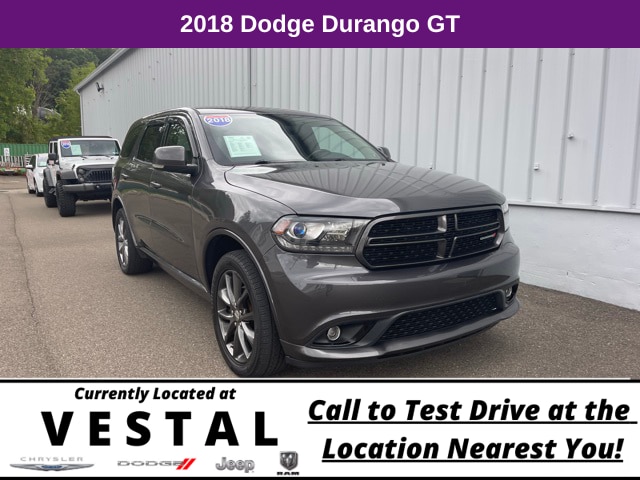 Used 2018 Dodge Durango GT with VIN 1C4RDJDG4JC201554 for sale in Vestal, NY