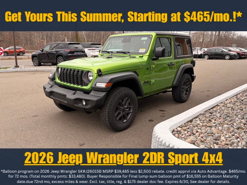 New 2026 Jeep Wrangler Sport S Sport Utility