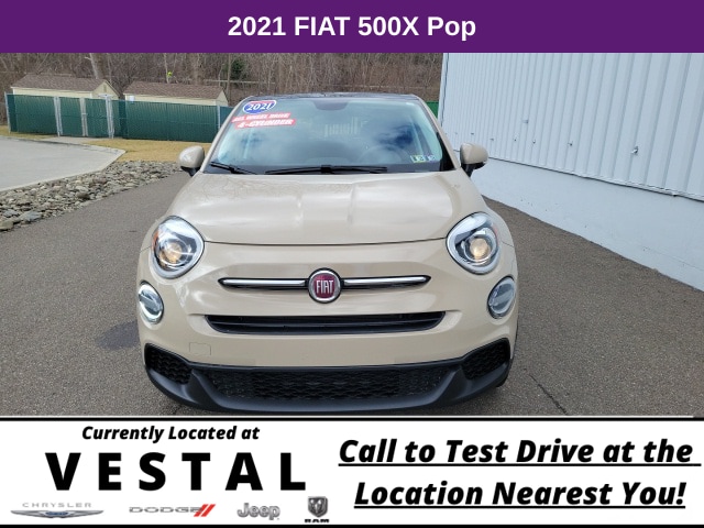 Used 2021 FIAT 500X Pop with VIN ZFBNF3A15MP885275 for sale in Vestal, NY