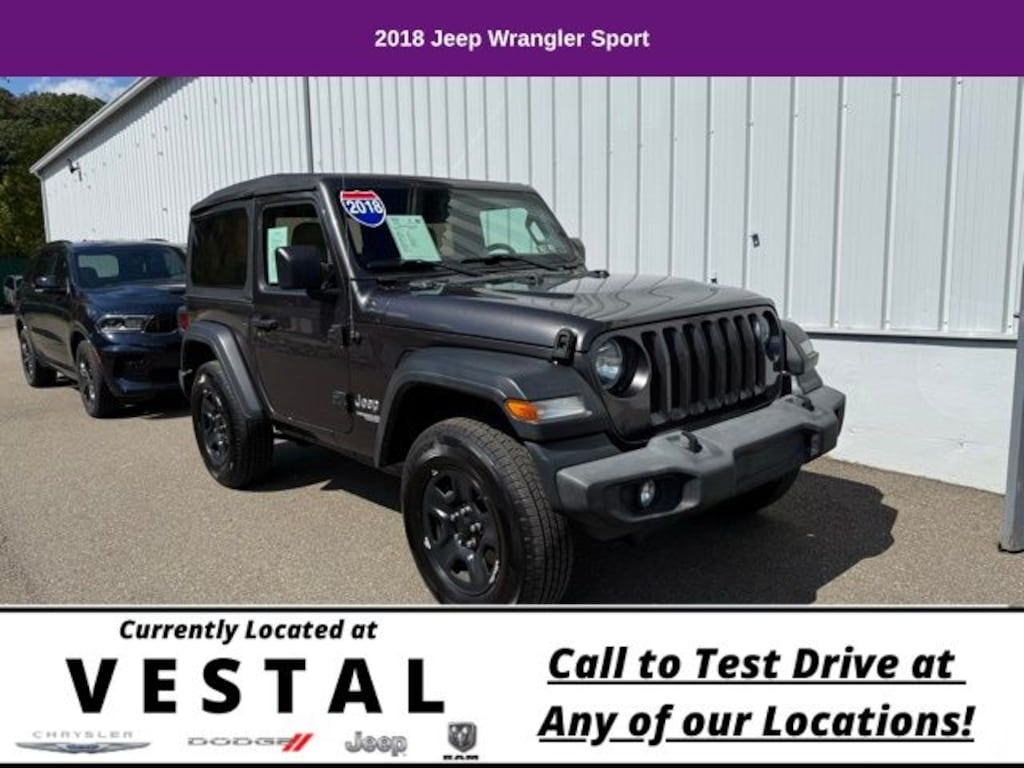 Used 2018 Jeep Wrangler Sport SUV