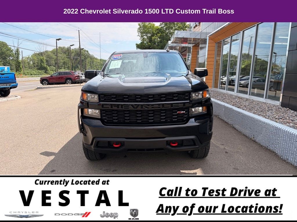 Used 2022 Chevrolet Silverado 1500 LTD Custom Trail Boss Truck Crew Cab