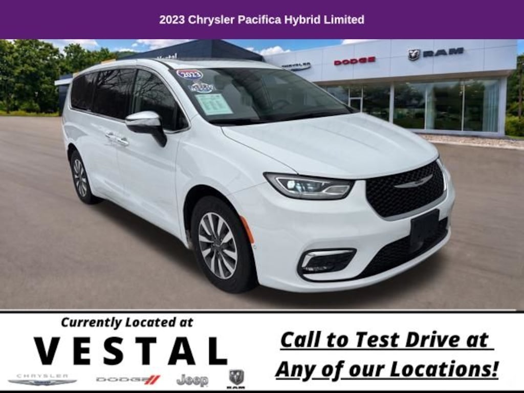 Used 2023 Chrysler Pacifica Plug-In Hybrid Limited Van Passenger Van