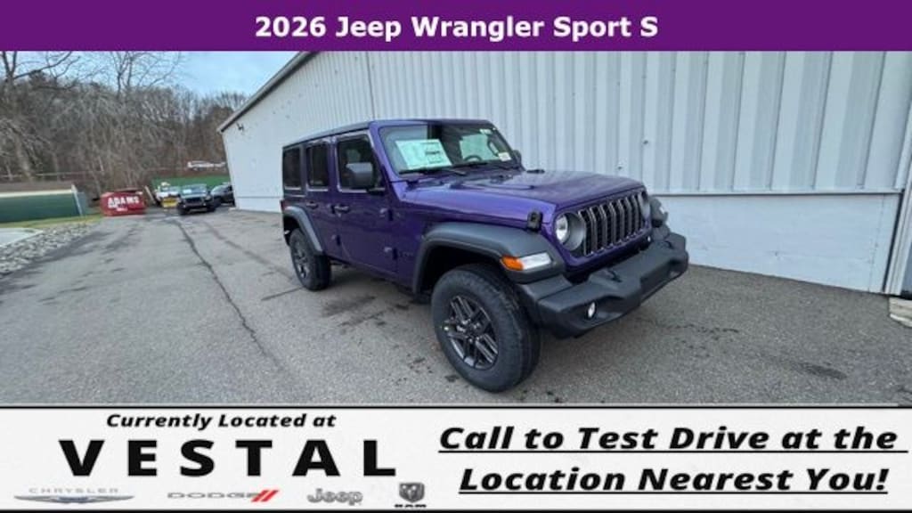 New 2026 Jeep Wrangler Sport S Sport Utility