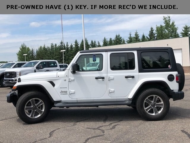Used 2021 Jeep Wrangler Unlimited Sahara with VIN 1C4HJXEG5MW751757 for sale in Marshfield, WI