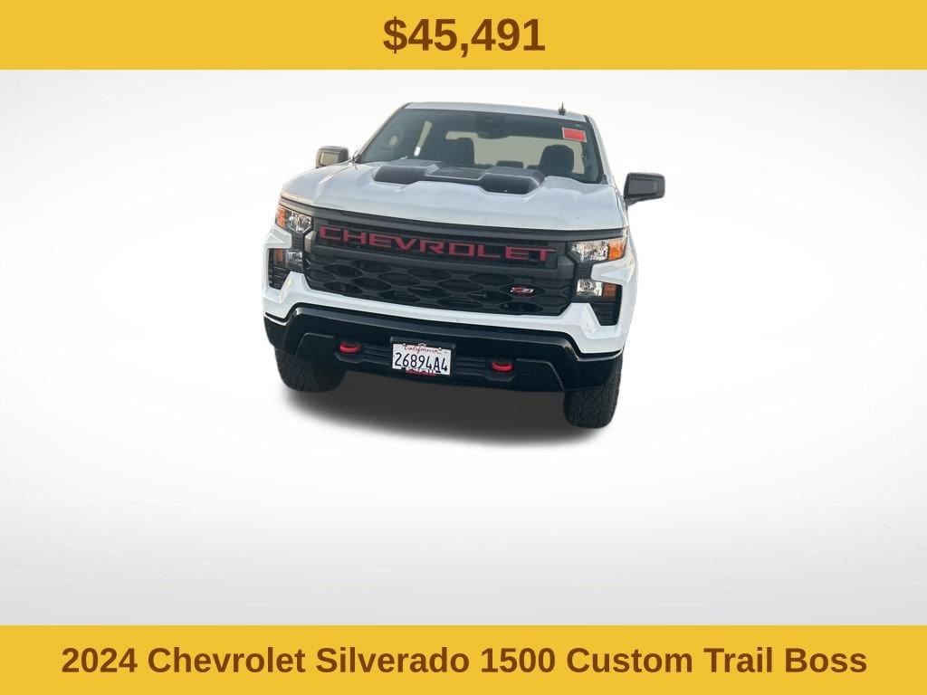 Used 2024 Chevrolet Silverado 1500 Custom Trail Boss Truck Crew Cab