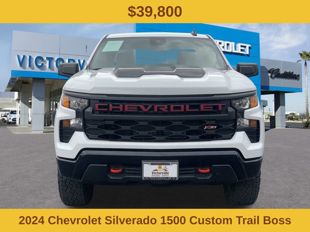 Used 2024 Chevrolet Silverado 1500 Custom Trail Boss Truck Crew Cab