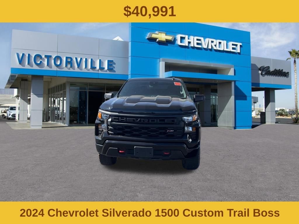 Used 2024 Chevrolet Silverado 1500 Custom Trail Boss Truck Crew Cab