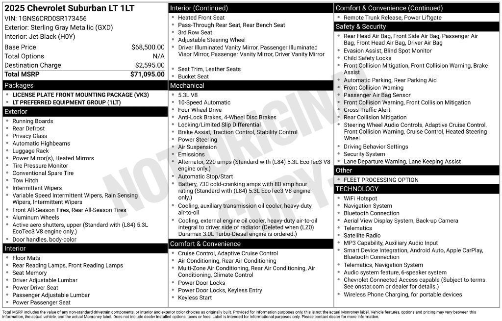 2025 Chevrolet Suburban LT - Photo 33