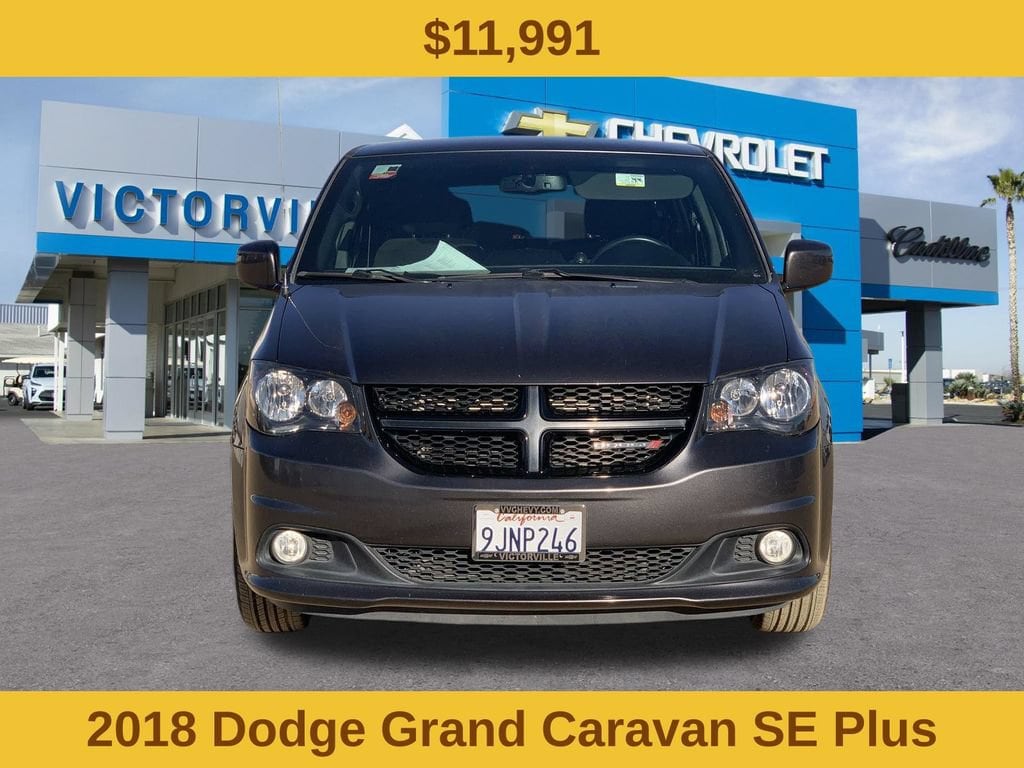 Used 2018 Dodge Grand Caravan SE Plus with VIN 2C4RDGBG2JR199073 for sale in Victorville, CA