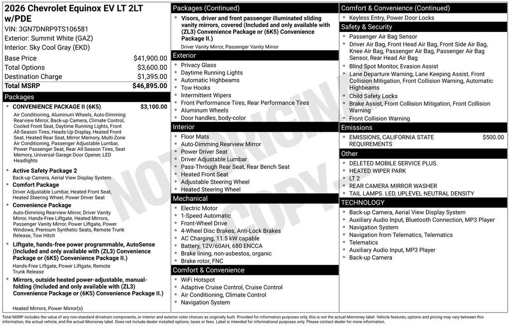 New 2026 Chevrolet Equinox EV LT SUV