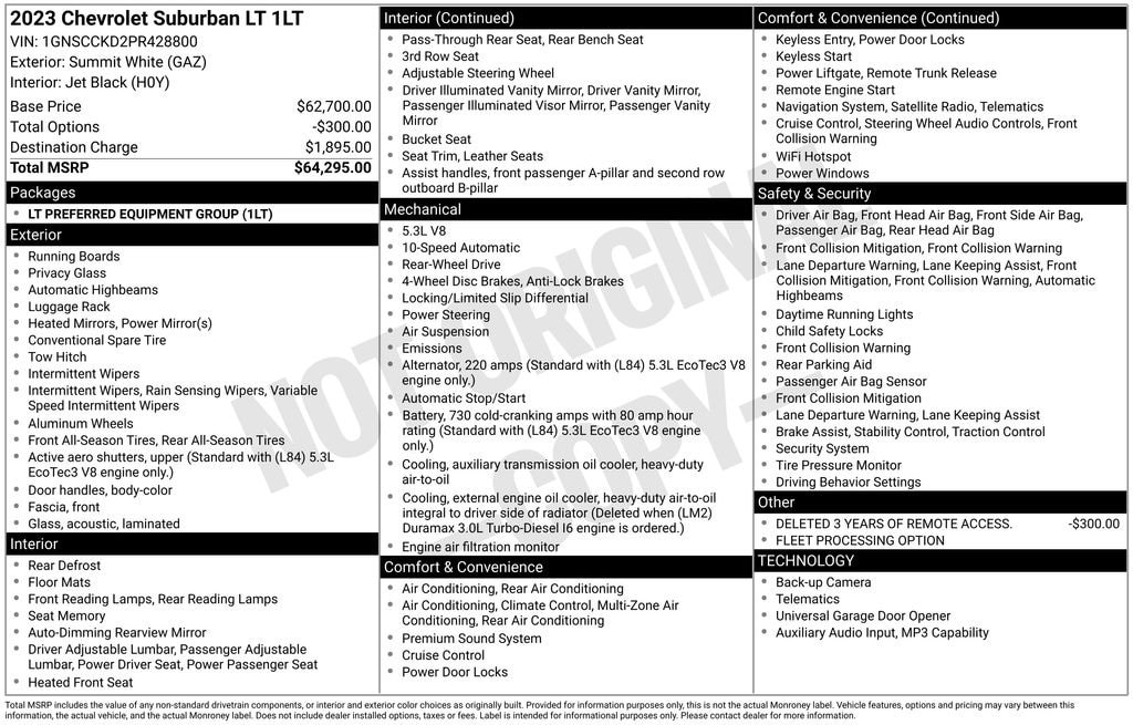 Used 2023 Chevrolet Suburban LT SUV