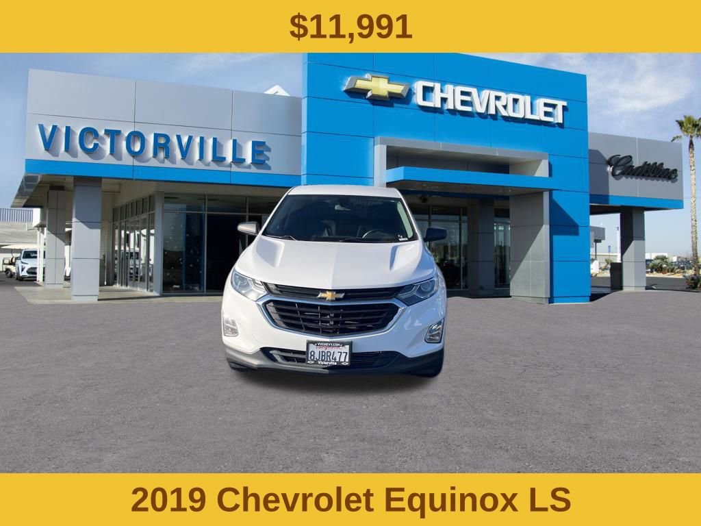 Used 2019 Chevrolet Equinox LS with VIN 2GNAXHEV5K6203650 for sale in Victorville, CA
