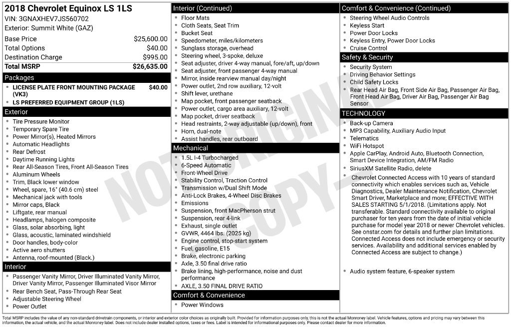 2018 Chevrolet Equinox LS - Photo 39