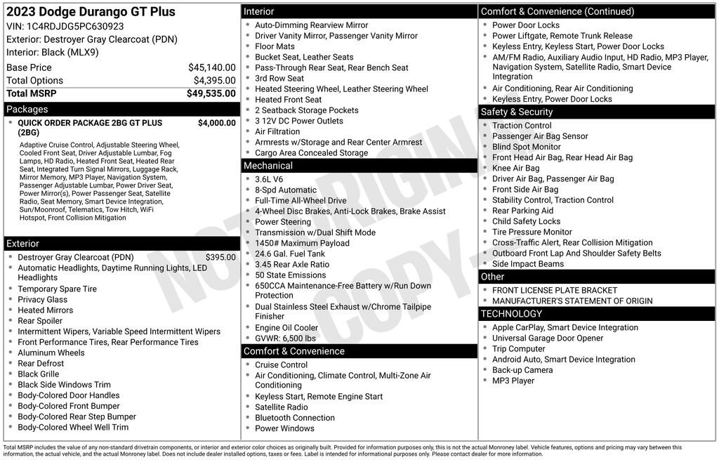 Used 2023 Dodge Durango GT Plus SUV