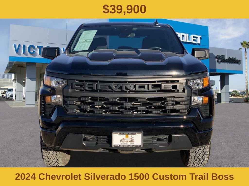 Used 2024 Chevrolet Silverado 1500 Custom Trail Boss Truck Crew Cab