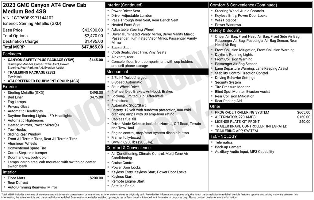 2023 GMC Canyon AT4 - Photo 34