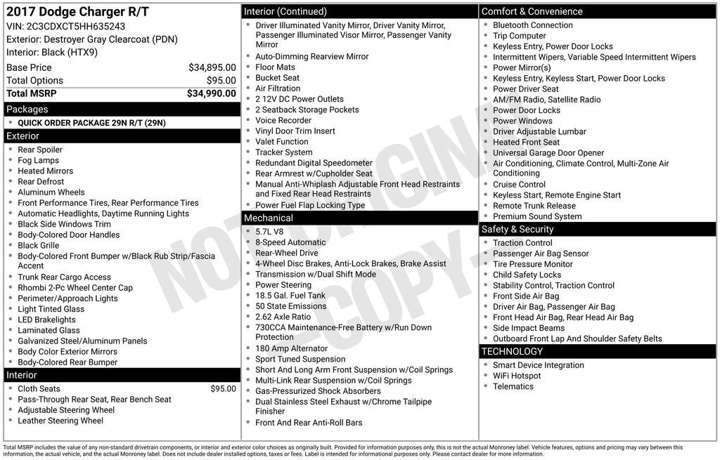 Used 2017 Dodge Charger R/T RWD Sedan