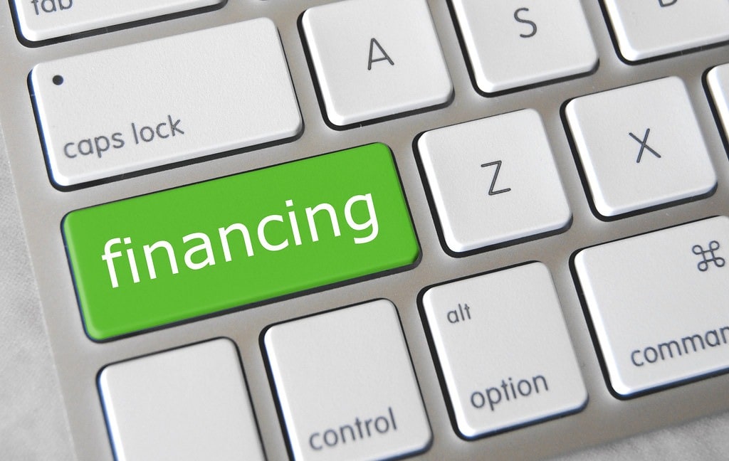 financing button on a keyboard