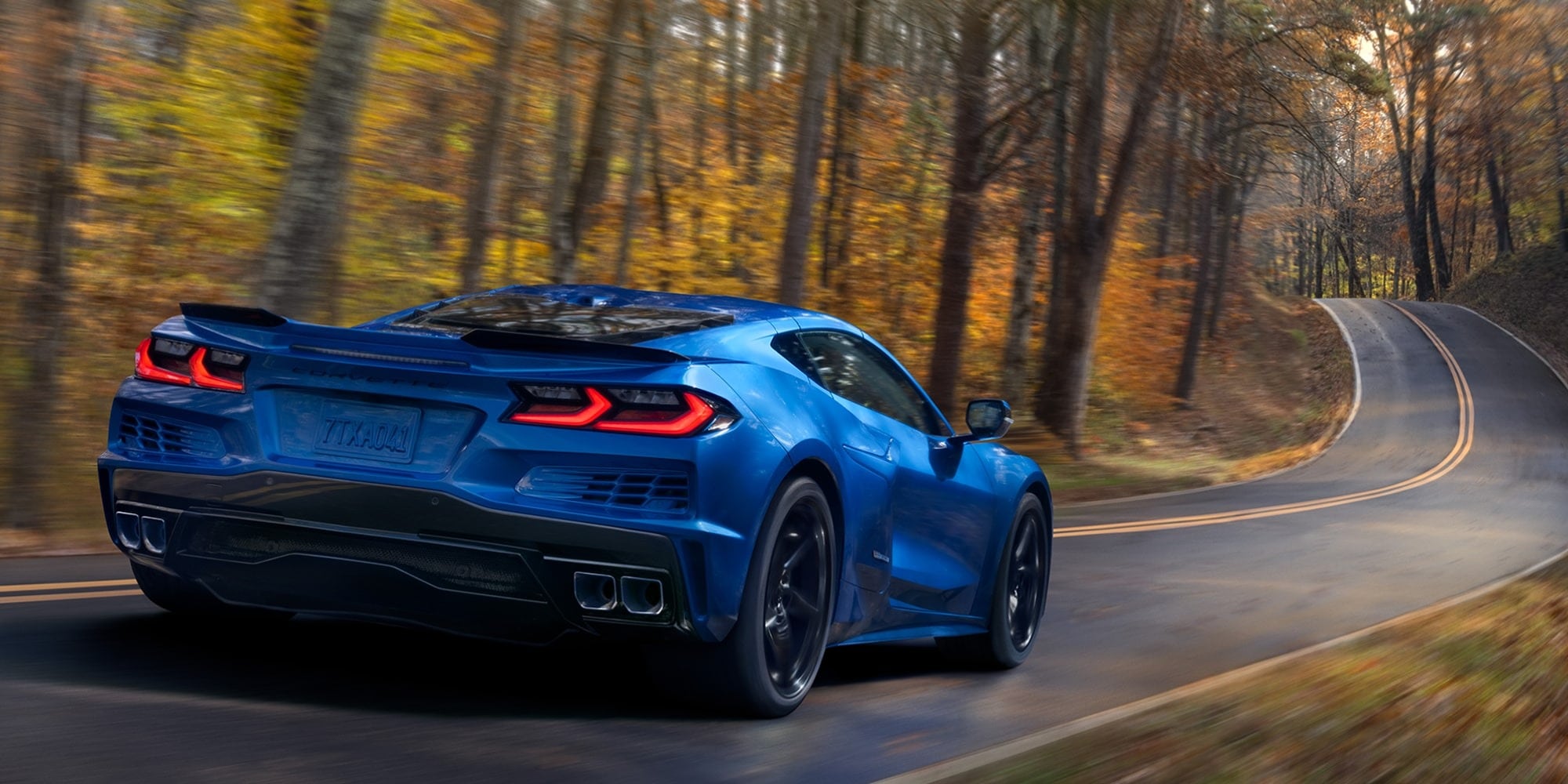 Blue 2026 Chevy Corvette E-Ray performance hybrid