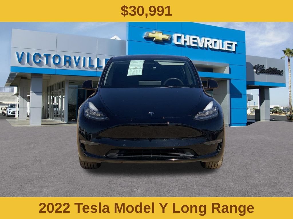 Used 2022 Tesla Model Y Long Range with VIN 7SAYGDEE5NA008856 for sale in Victorville, CA
