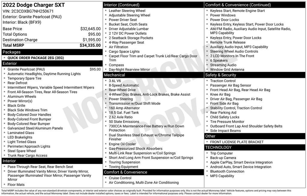 Used 2022 Dodge Charger SXT Sedan