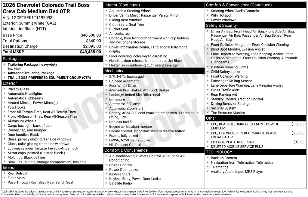 2026 Chevrolet Colorado Trail Boss - Photo 33