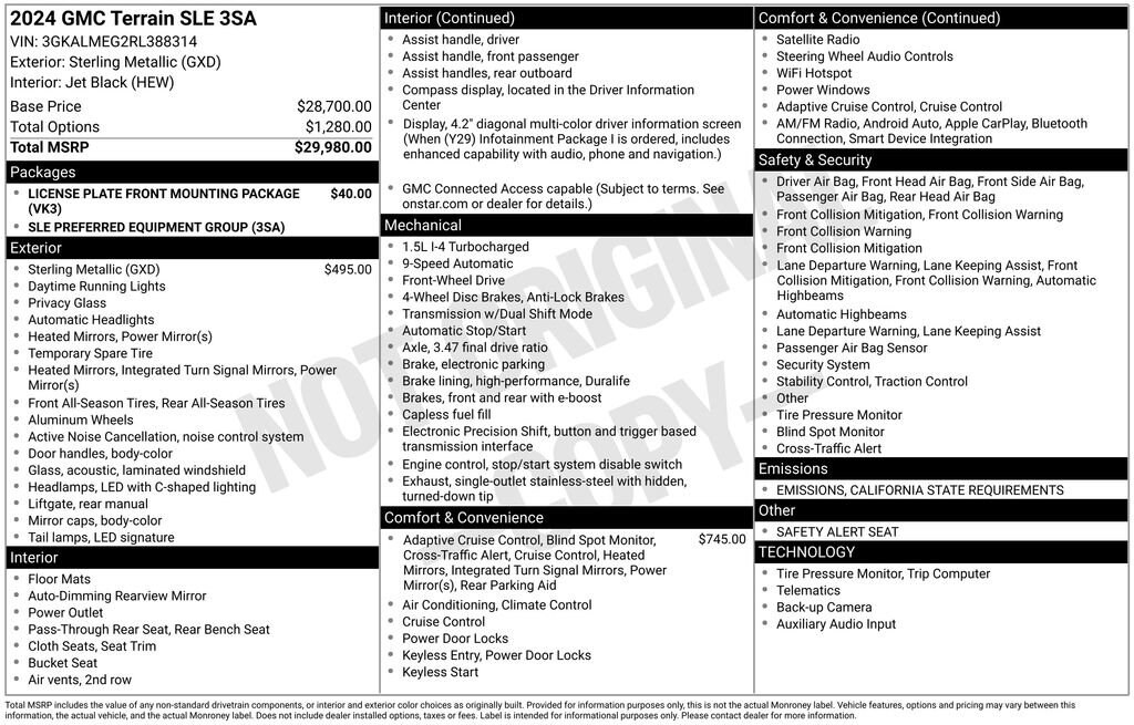 Used 2024 GMC Terrain SLE SUV