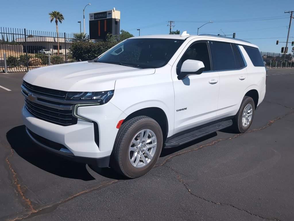 Used 2021 Chevrolet Tahoe LT with VIN 1GNSCNKD0MR351643 for sale in Victorville, CA