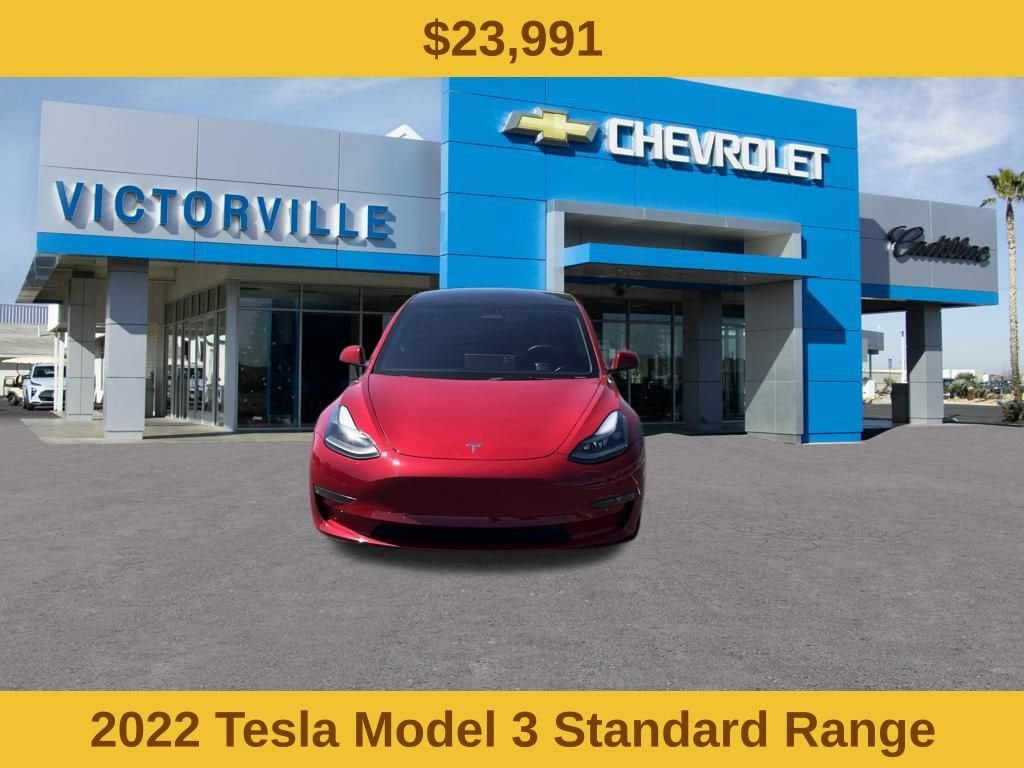 Used 2022 Tesla Model 3 Base with VIN 5YJ3E1EA7NF376094 for sale in Victorville, CA