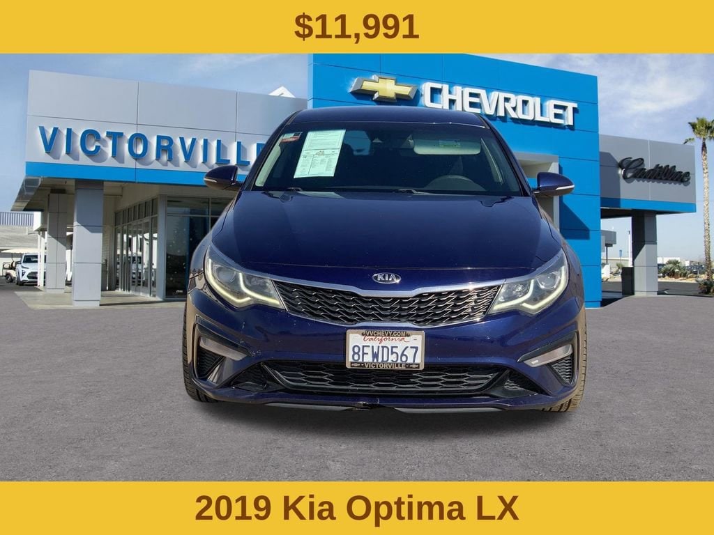 Used 2019 Kia Optima LX with VIN 5XXGT4L37KG287972 for sale in Victorville, CA